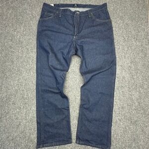 Wrangler 47MWZ Jeans 40x30 Blue Cotton Premium Performance Regular Fit Excellent